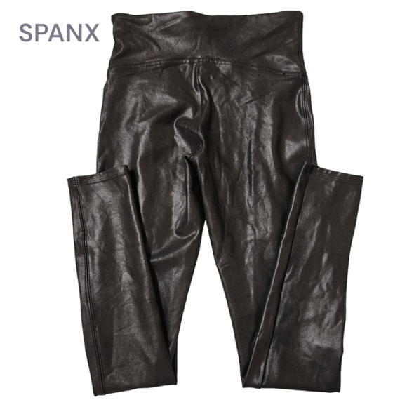 SPANX Faux Leather Leggings - Picture 4 of 9